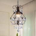 Maleficent 1 Light Chandelier Antique Bronze And Crystals