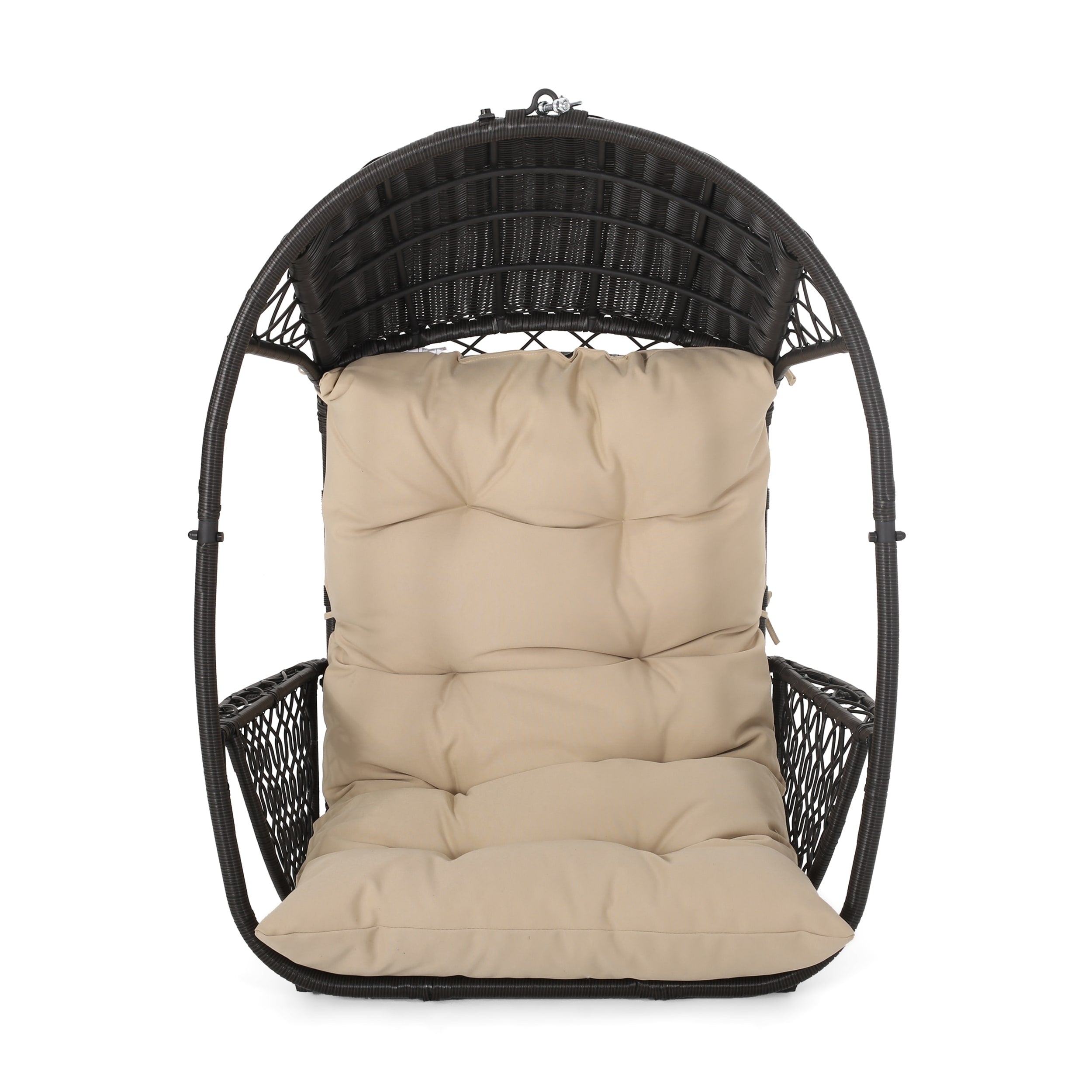 Malia Wicker Hanging Chair With Cushion Stand Not Included By Christopher Knight Home