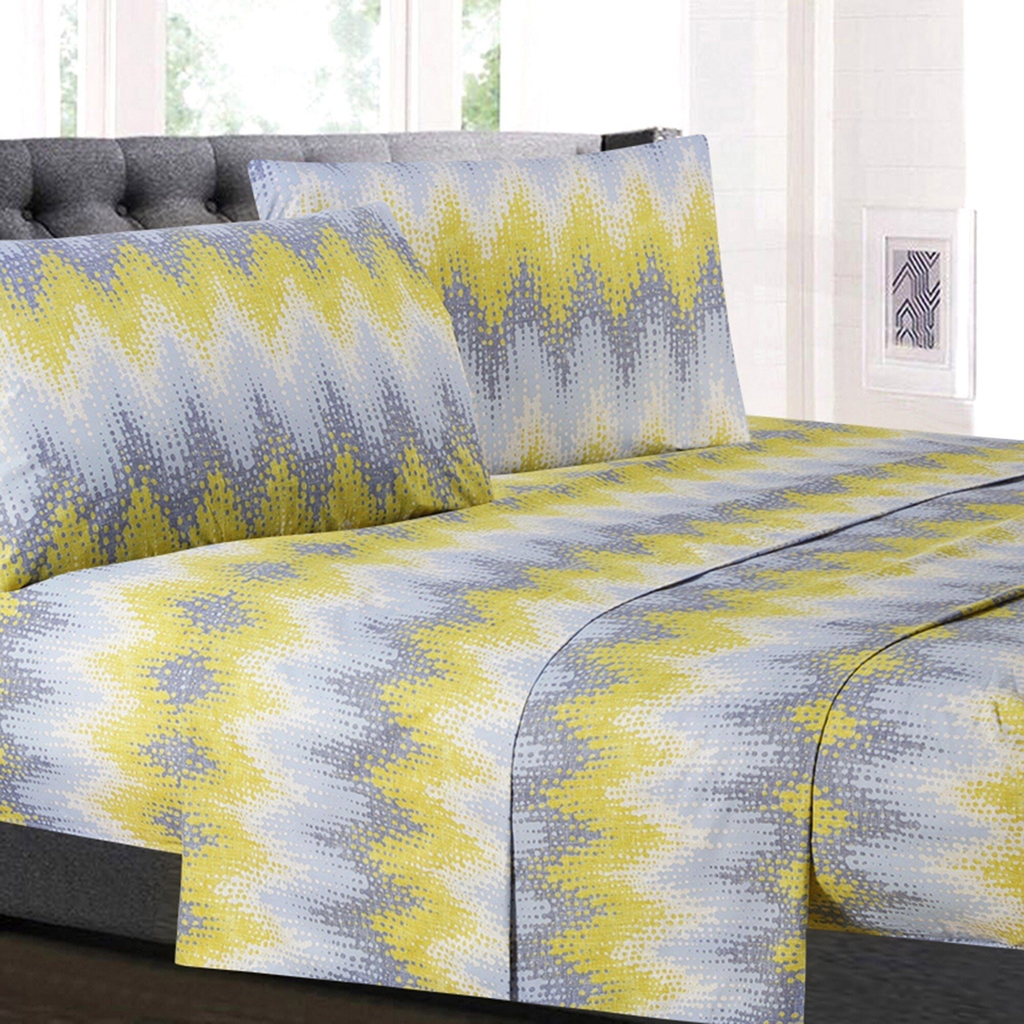 Malibu 4 Piece Patterned Deep Pocket Sheet Set