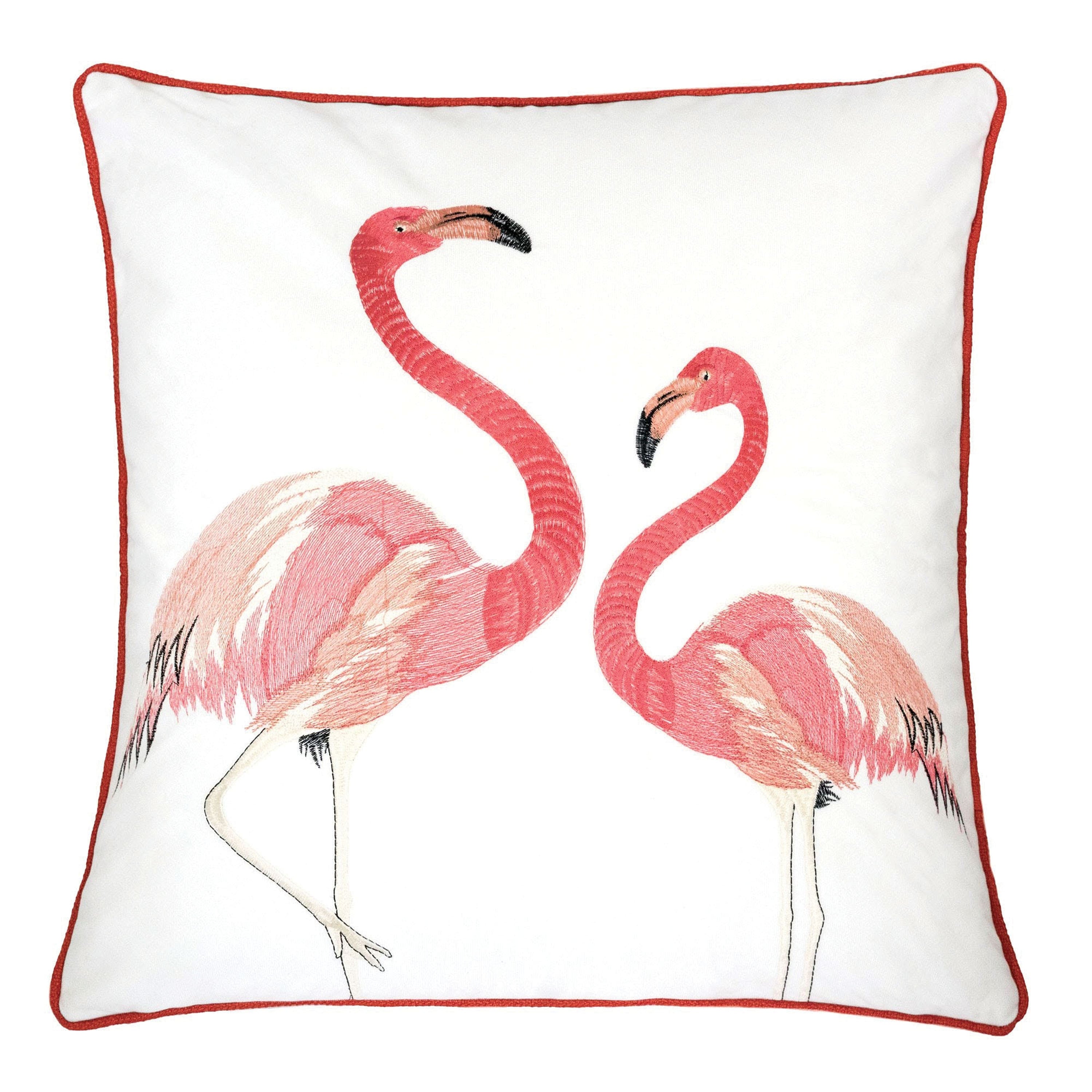 Furniture Of America Malibu Contemporary White Accent Pillows Set Of 2