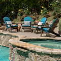 Malibu Outdoor Acacia Adirondack Chairs With Cushions Set Of 4 By Christopher Knight Home