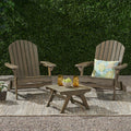 Malibu Outdoor Acacia Wood 2 Seater Chat Set With Side Table By Christopher Knight Home