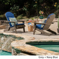 Malibu Outdoor Adirondack Chairs With Cushions Set Of 2 By Christopher Knight Home