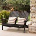 Malibu Outdoor Wood Adirondack Loveseat By Christopher Knight Home