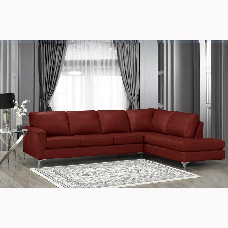 Malibu Premium Top Grain Italian Leather Sectional Sofa