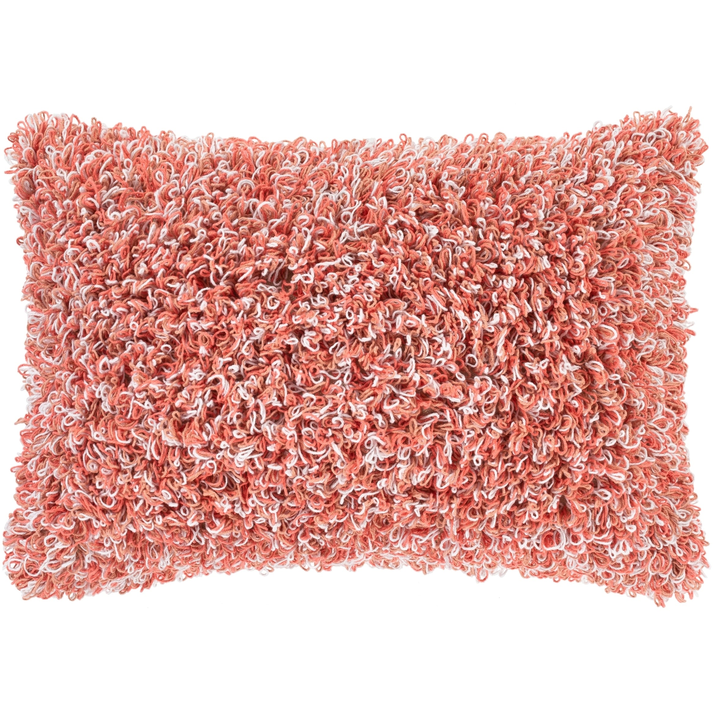 Malin Hand Woven Shag 14 X 22 Inch Poly Or Down Lumbar Pillow