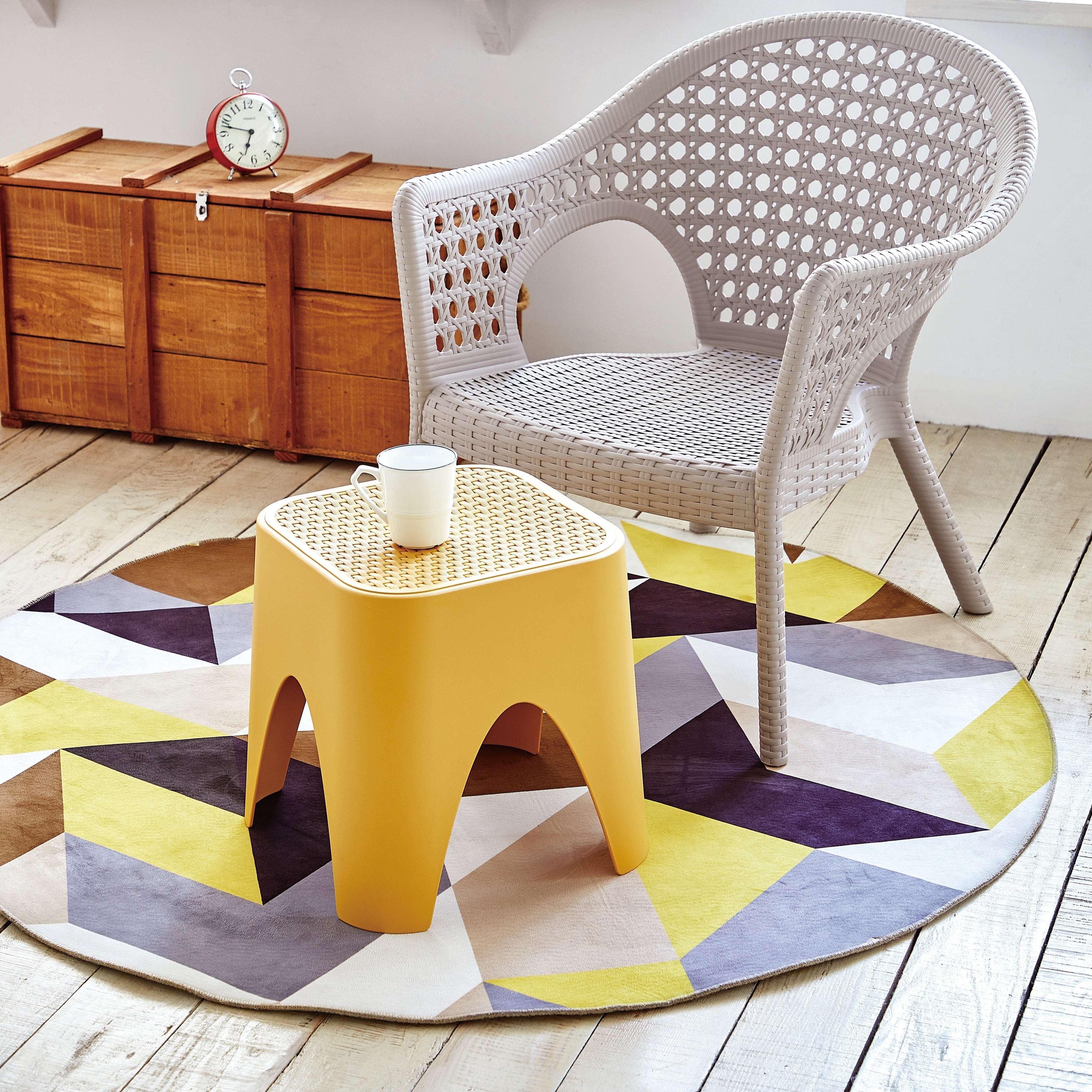 Mallorca Stackable Rattan Top Side Table