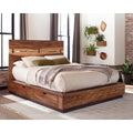 Mallory Smokey Walnut And Coffee Bean Storage Platform Bed