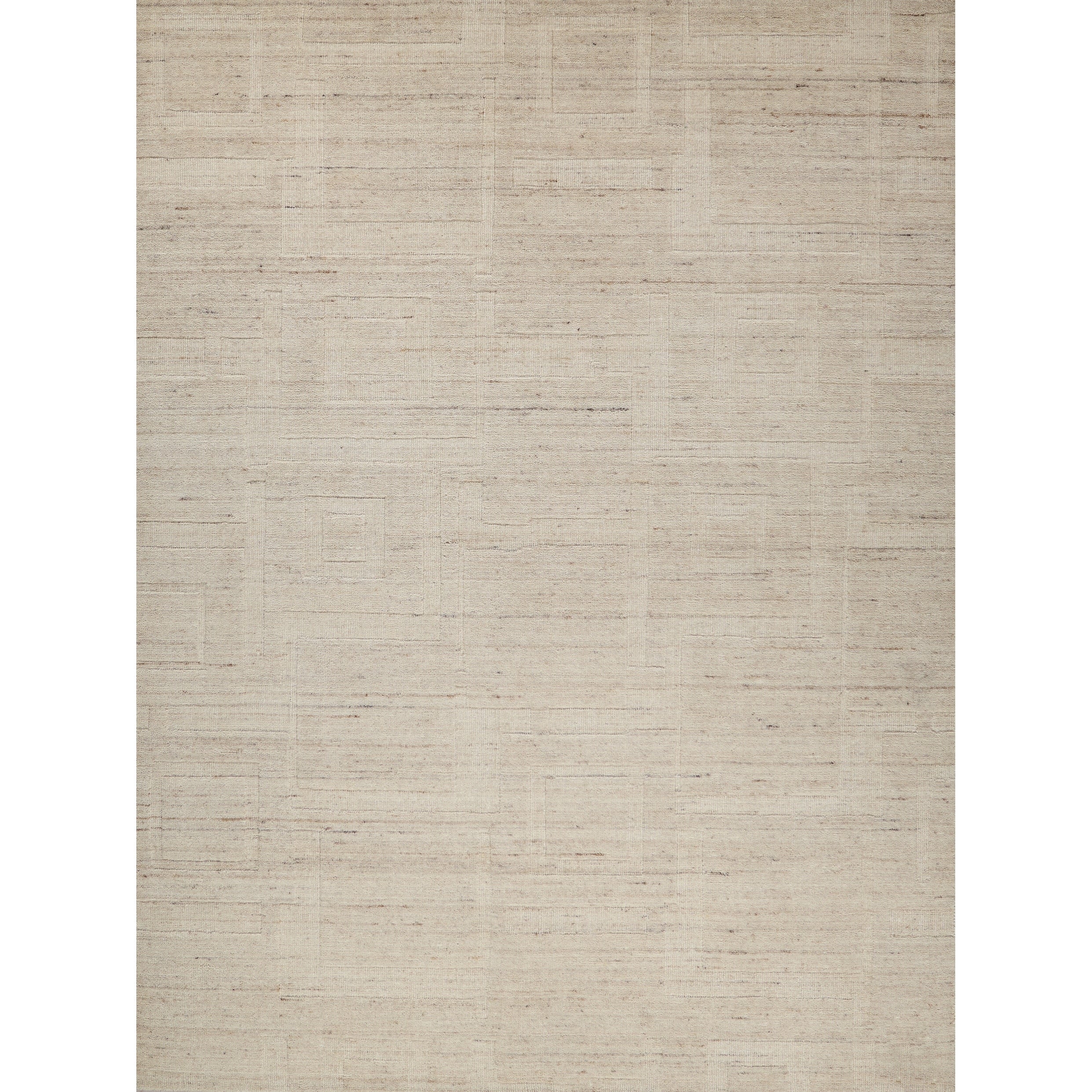 Malmo Hand Knotted New Zealand Wool Beige Taupe Area Rug