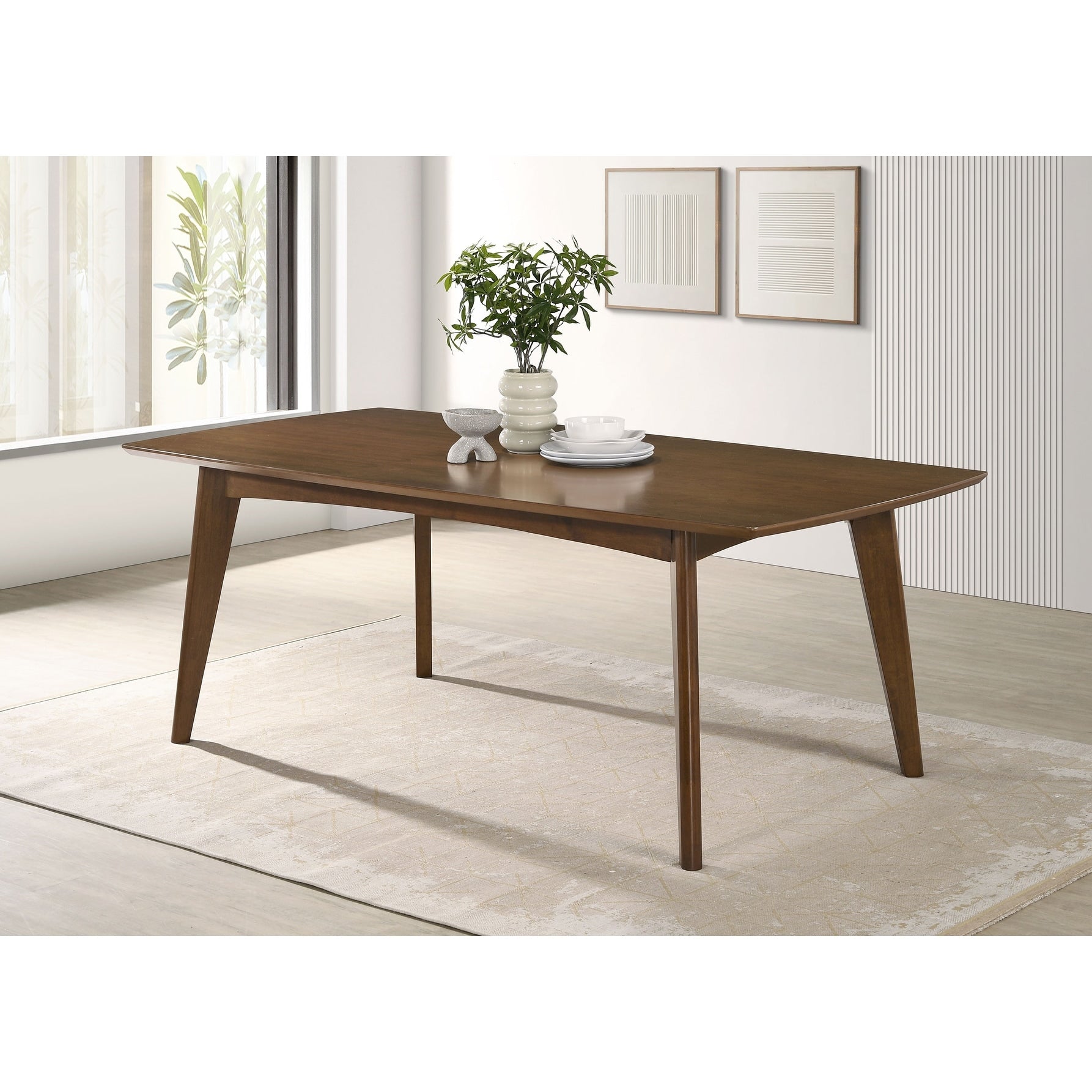 Coaster Company Walnut Dining Table Brown