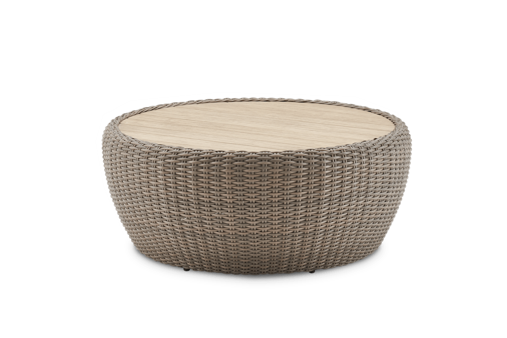 Malta Outdoor Round Drum Coffee Table