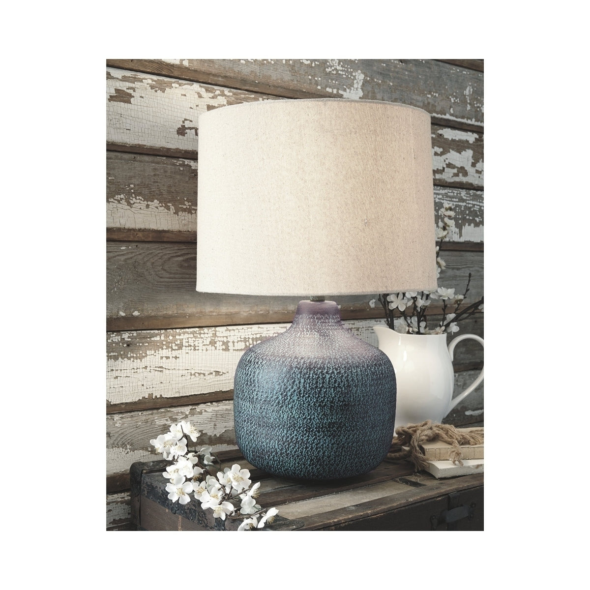 Signature Design By Ashley Malthace Patina Metal Table Lamp