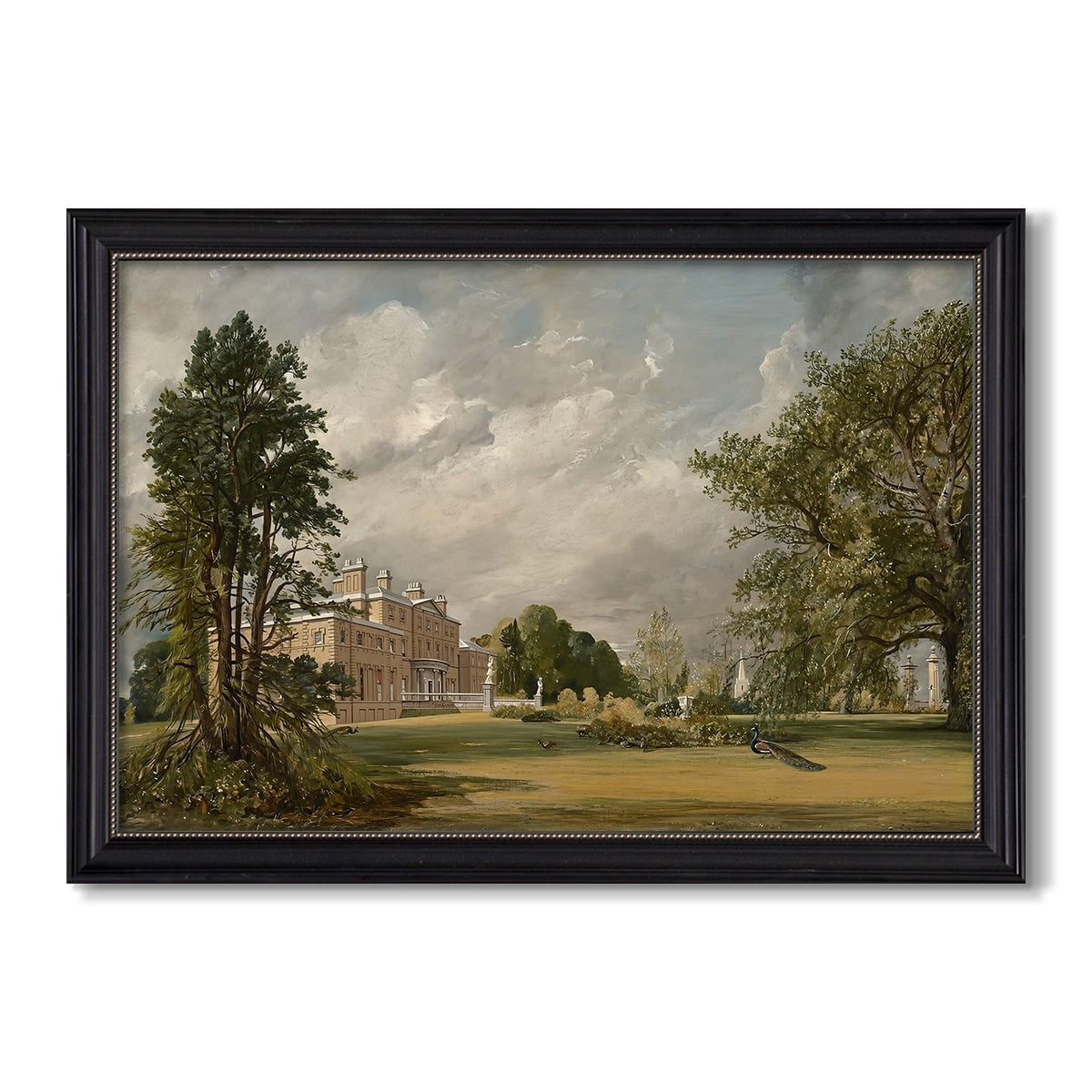 Malvern Hall 1821 John Constable Custom Framed Canvas