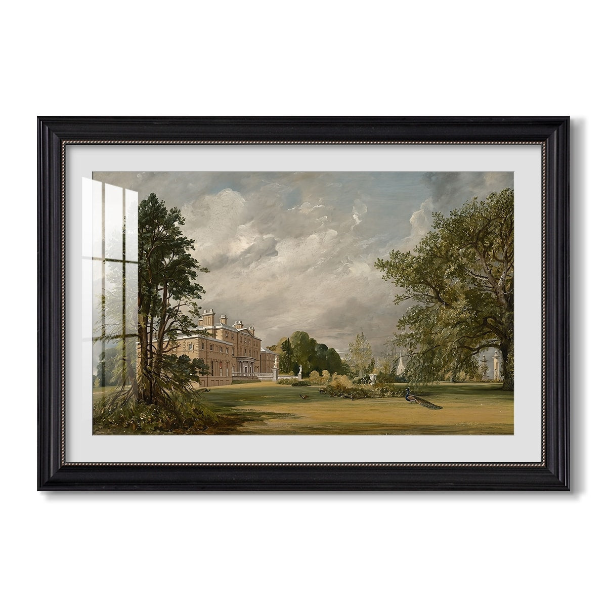 Malvern Hall 1821 John Constable Custom Framed Print