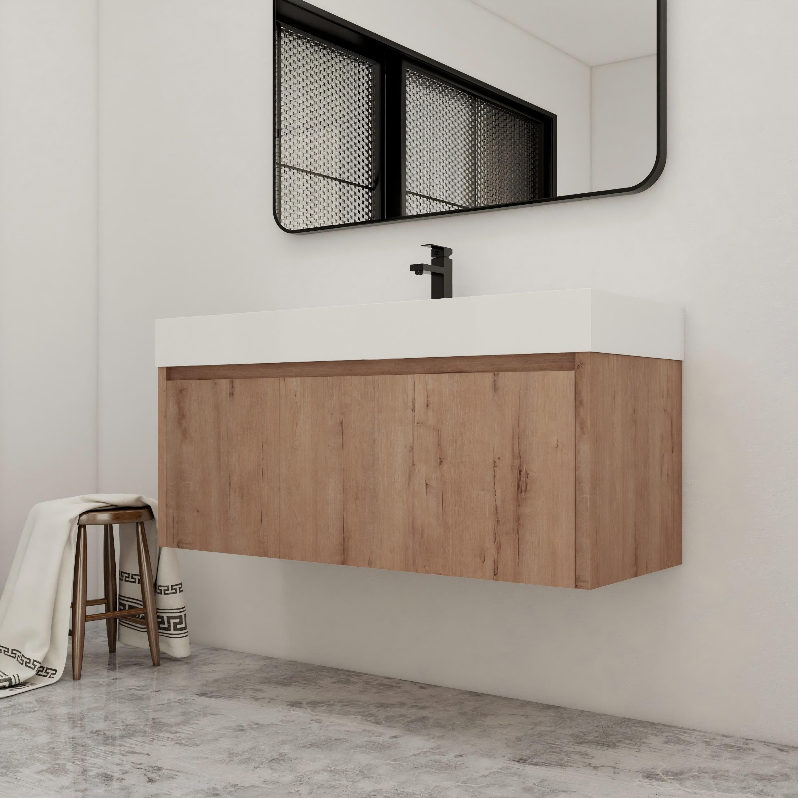 Malwee 24 30 36 48 Floating Bathroom Vanity With Sink Wall Mounted Bathroom Vanity With Soft Close Door