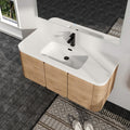 Malwee 48 60 Floating Bathroom Vanity With Sink Wall Mounted Bathroom Vanity With Soft Close Door
