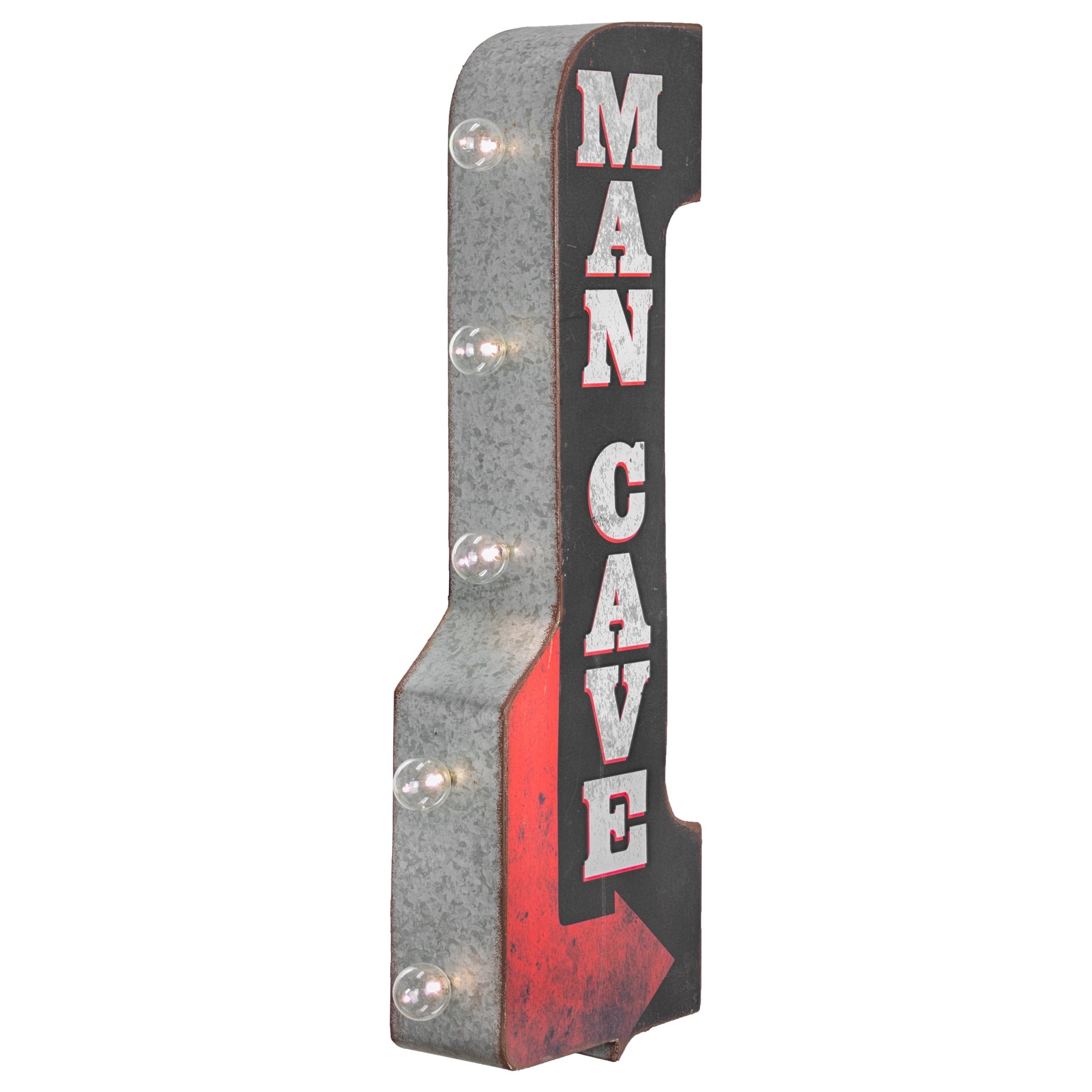 Man Cave Double Sided Off The Wall Led Marquee Light Up Sign For Bar Garage Or Man Cave N A