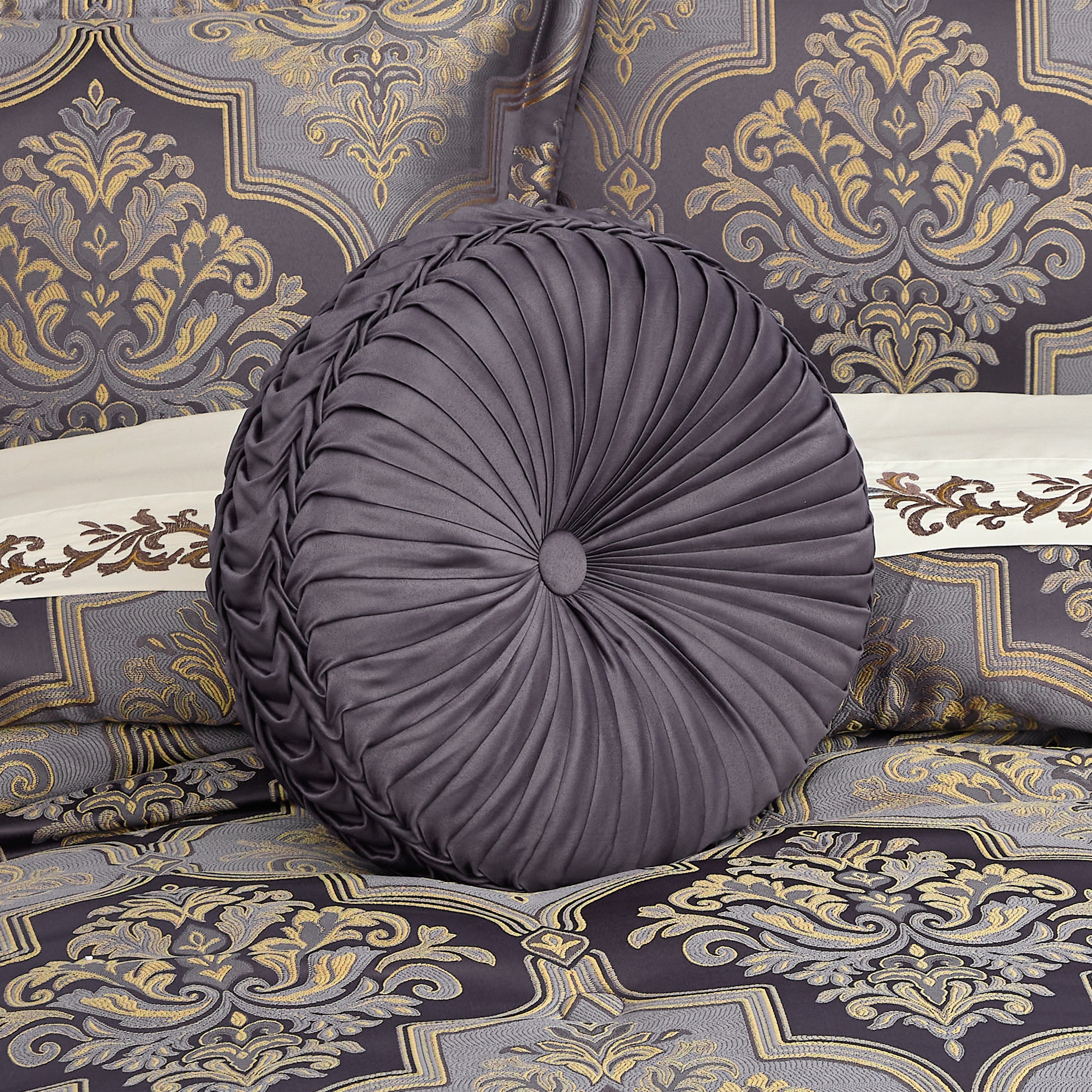 Manchester Tufted Round Decorative Throw Pillow