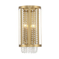 Mancini 2 Light Wall Sconce In Warm Brass