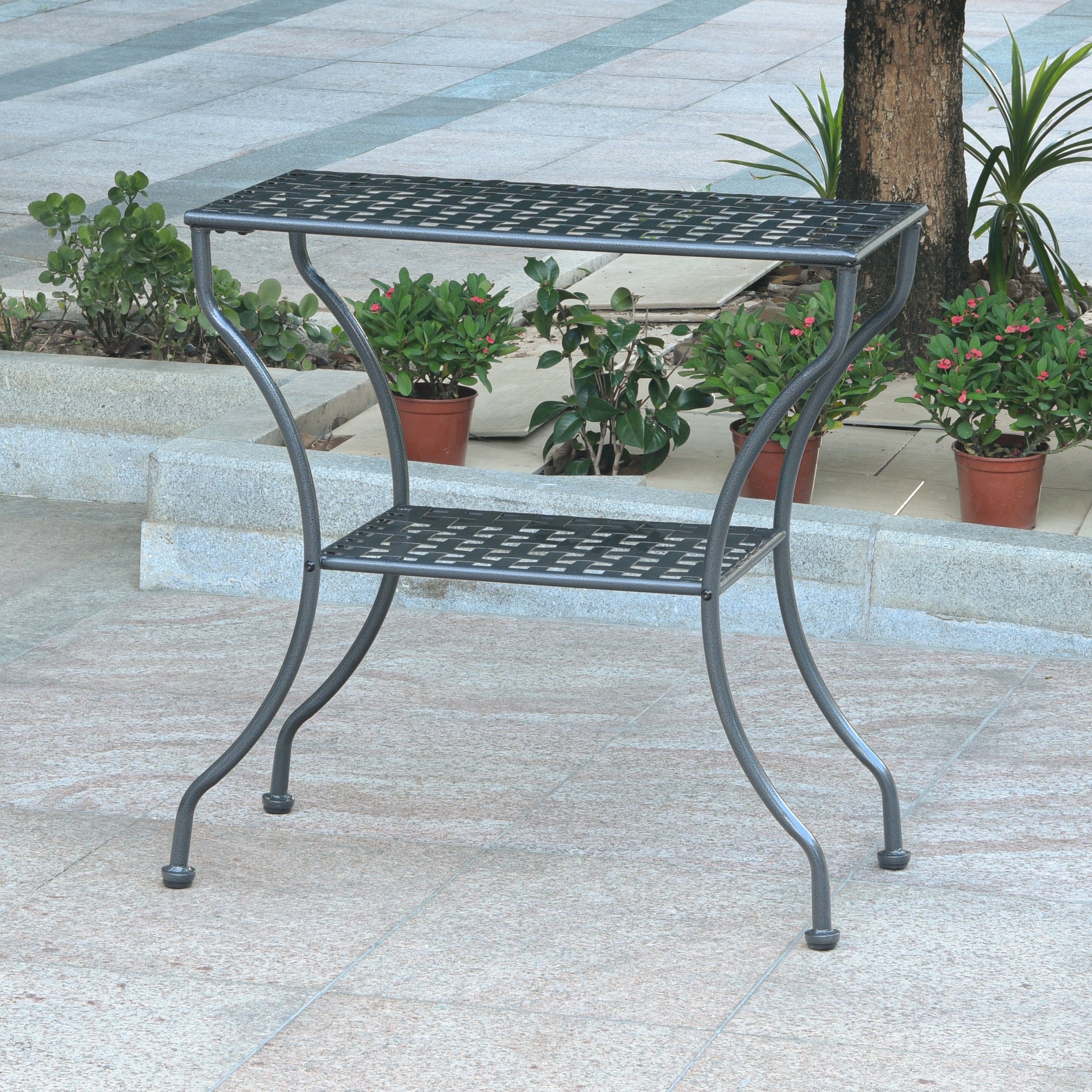 International Caravan Mandalay 2 Tier Patio Table