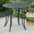 International Caravan Mandalay 30 Inch Iron Patio Bistro Table