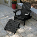 Havenside Home Mandalay Outdoor Chair And Folding Ottoman Set