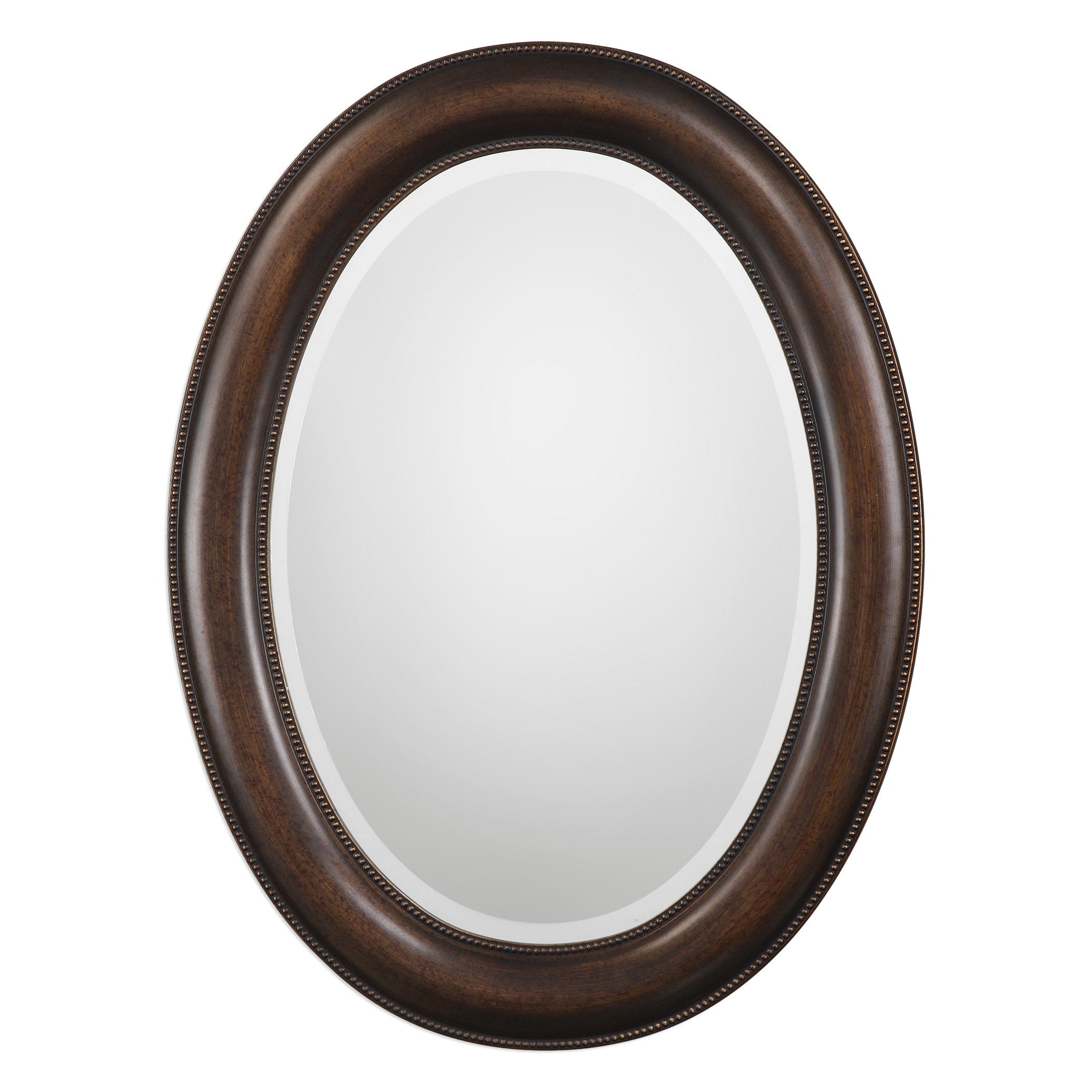 Copper Grove Aldosa Oval Mirror Antique Silver 22.45X29.45X0.906
