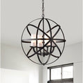 Mandisa 4 Light Black Finish 18 Inch Chandelier