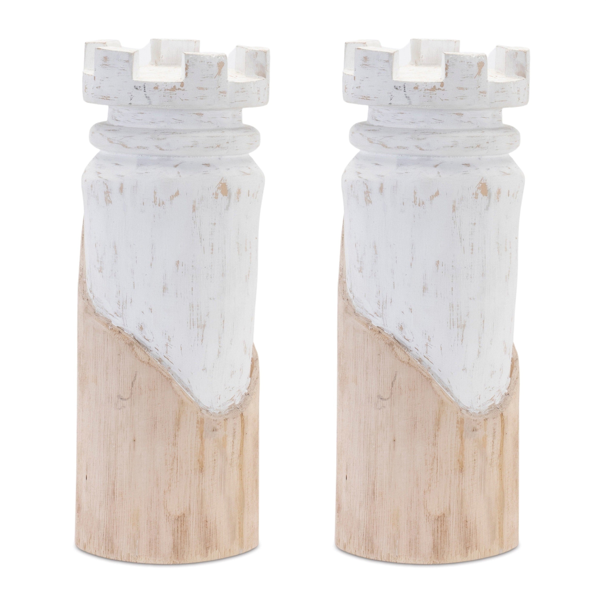Mango Wood Chess Piece Set Of 2