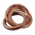 Mango Wood Napkin Rings With Interlock Design Set Of 4