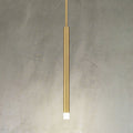 Manhattan 1 Inch 1 Light Brushed Gold Led Pendant Light