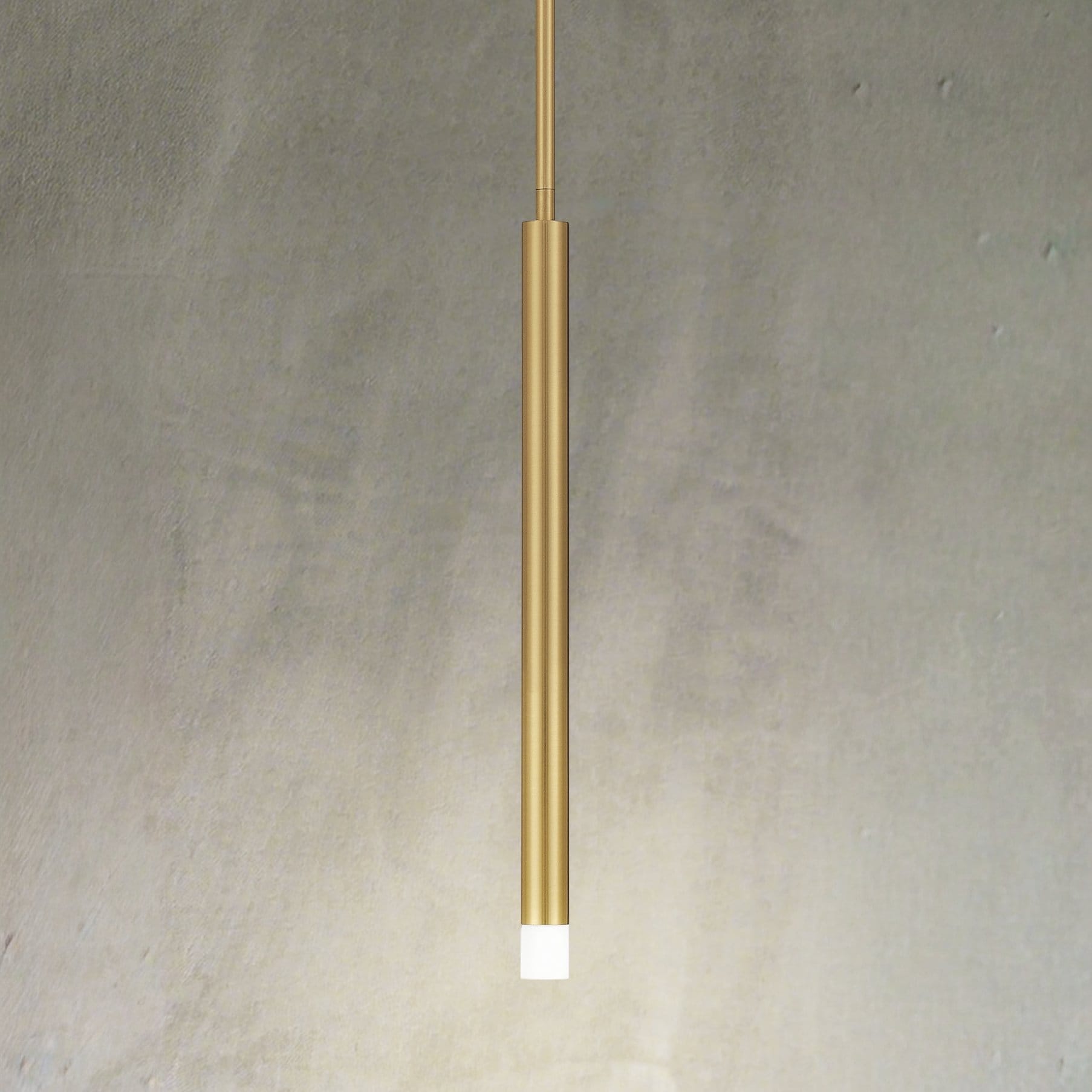 Manhattan 1 Inch 1 Light Brushed Gold Led Pendant Light