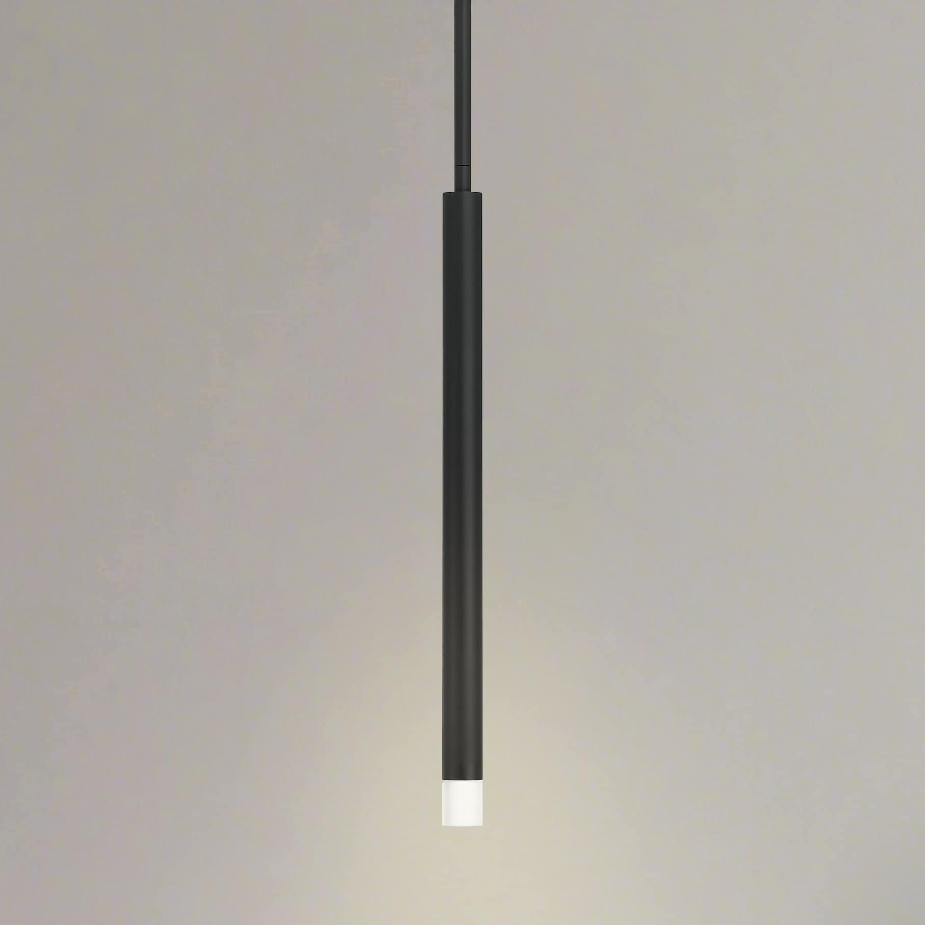 Manhattan 1 Inch 1 Light Matte Black Led Pendant Light