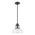 Manhattan Boutique 9 Inch Wide 1 Light Mini Pendant In Oil Rubbed Bronze 9In W X 9In D X 9In H