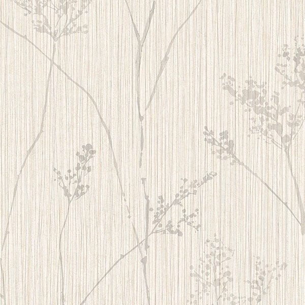 Manhattan Comfort Berwyn 32.7 Ft. X 20.5 In. Vinyl Grey Reeds Wallpaper Covering