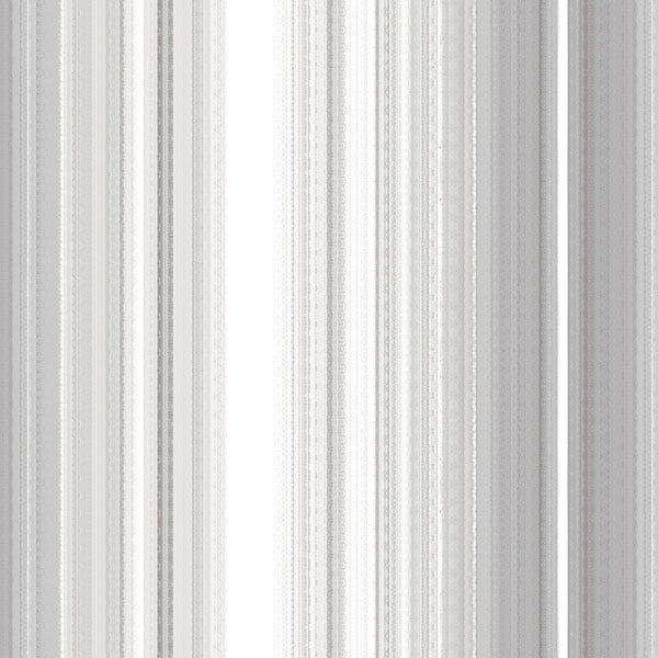 Manhattan Comfort Bloomington 32.7 Ft. X 20.5 In. Vinyl Silver Modern Multicolored Stripe Wallpaper Covering