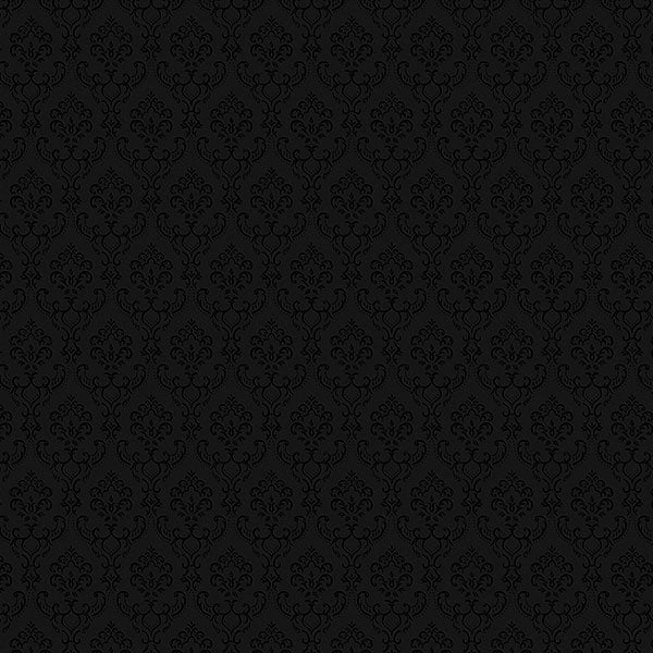Manhattan Comfort Cambridge 32.7 Ft. X 20.5 In. Vinyl Black Small Damask Wallpaper Covering