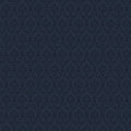 Manhattan Comfort Cambridge 32.7 Ft. X 20.5 In. Vinyl Navy Blue Small Damask Wallpaper Covering