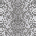 Manhattan Comfort Evanston 32.7 Ft. X 20.5 In. Vinyl Dark Grey Modern Damask Wallpaper Covering