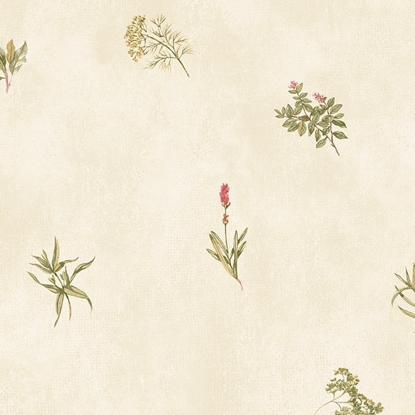 Manhattan Comfort Hampton 32.7 Ft. X 20.5 In. Vinyl Brown Leaves And Floral Toile Wallpaper Covering