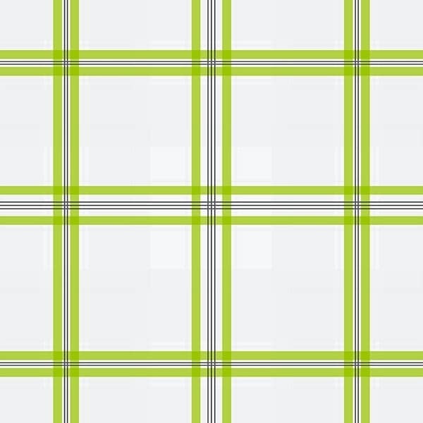 Manhattan Comfort Portsmouth 32.7 Ft. X 20.5 In. Vinyl Green Plaid Wallpaper Covering