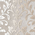 Manhattan Comfort Rockford 32.7 Ft. X 20.5 In. Vinyl Brown Damask Wallpaper Covering 32.7 Ft. X 20.5 In.