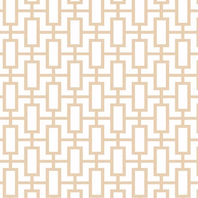 Manhattan Comfort Sheffield 32.7 Foot X 20.5 Inch Inch Geometric Link Wallpaper 32.7 X 20.5