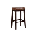 Manhattanesque Espresso And Cognac Counter Stool