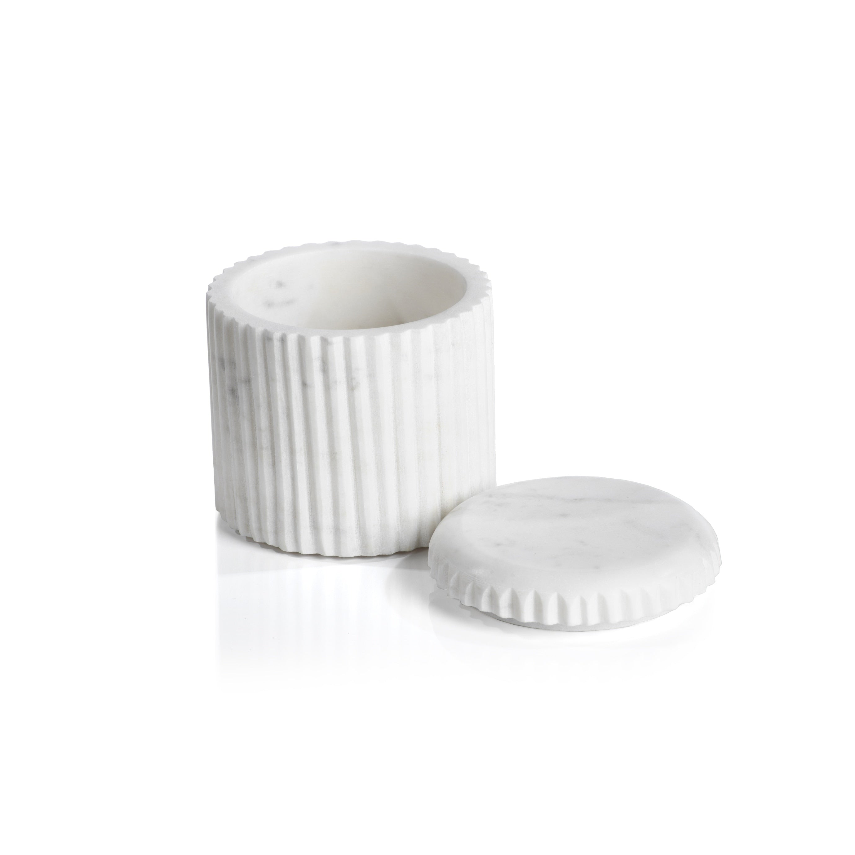 Mannara 4 Tall Marble Lidded Container