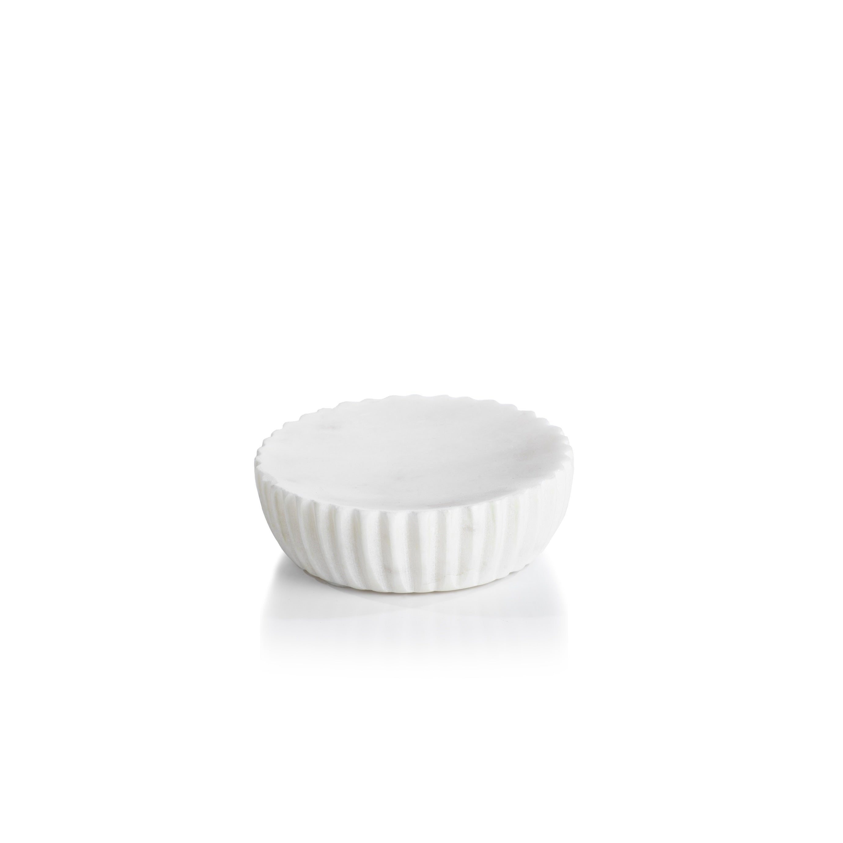 Mannara 5 Diameter Marble Soap Dish