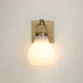 Mansfield 6 Inch 1 Light Champagne Gold Vanity Light With Opal Glass Shade