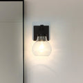 Mansfield 6 Inch 1 Light Matte Black Vanity Light With Clear Glass Shade