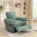 Manual Recliner Sofa Swivel Recliner Rocker Chair With Adjustable Backrest For Living Room Bedroom Or Nursery