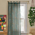 Manuela Single 84 Inch Botanical Sheer Curtain Panel By Jungalow
